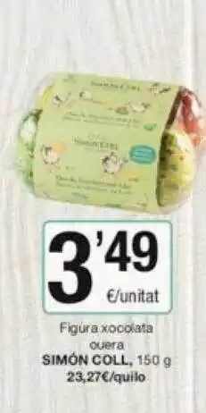 SPAR Fragadis Figura xocolatina ouera simón coll oferta