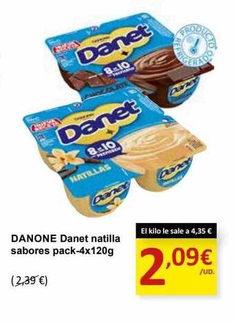 SPAR Danone danet natilla sabores oferta