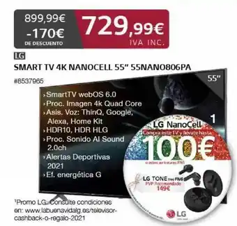 Costco Lg Smart Tv 4k Nanocell 55 oferta