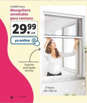 Lidl Livarno home mosquitera enrollable para ventana oferta