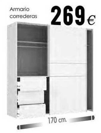Atrapamuebles Armario correderas oferta