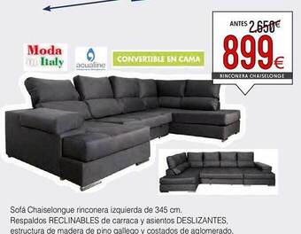 Atrapamuebles Sofa chaiselongue rinconera izquierda de 345 cm oferta