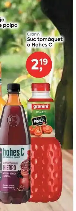 Suma Supermercados Granini suc tomàquet o hohes c oferta