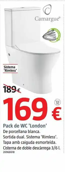 Bauhaus Pack de wc 'london' oferta