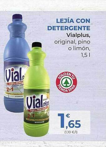 SPAR Gran Canaria Lejía con detergente vialplus oferta