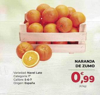 SPAR Gran Canaria Naranja de zumo oferta