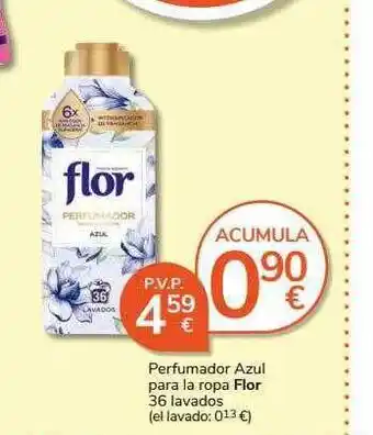 Supermercados Charter Perfumador azul para la ropa flor oferta