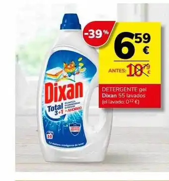Supermercados Charter Detergente gel dixan 55 lavados oferta