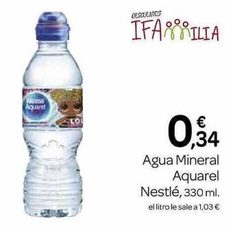 Supermercados El Jamón Agua mineral aquarel nestlé oferta