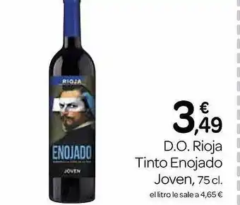 Supermercados El Jamón D.o. rioja tinto enojado joven oferta