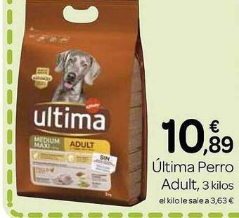 Supermercados El Jamón Última perro adult oferta