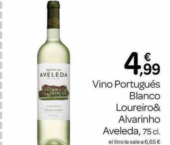 Supermercados El Jamón Vino portugués blanco loureiro& alvarinho aveleda oferta