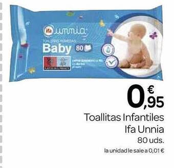Supermercados El Jamón Toallitas infantiles ifa unnia oferta