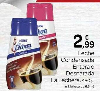 Supermercados El Jamón Leche condensada entera o desnatada la lechera oferta
