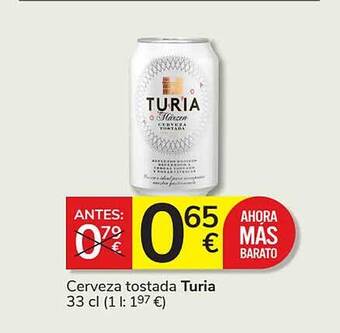 Consum Cerveza tostada turia oferta