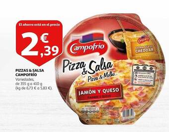 Alcampo Pizzas & salsa campofrío oferta