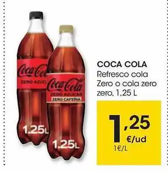 Eroski Coca cola refresco cola zero o cola zero zero oferta