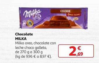 Alcampo Chocolate milka oferta