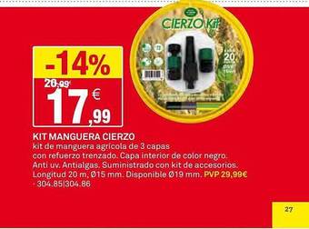 Bricoking Kit manguera cierzo oferta