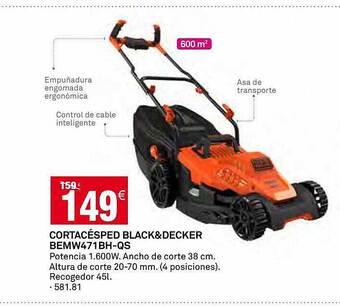 Bricoking Cortacésped black&decker bemw471bh-qs oferta