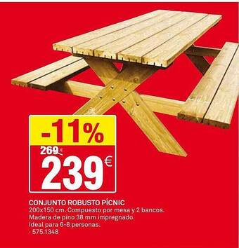 Bricoking Conjunto robusto picnic oferta