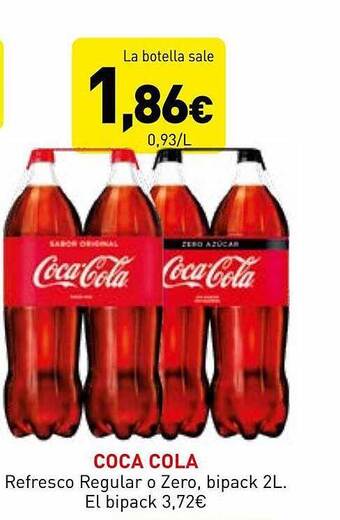 Hiperber Coca cola refresco regular o zero oferta