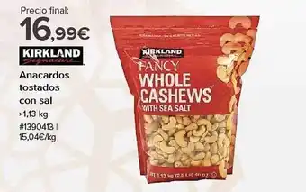 Costco Kirkland anacardos tostados con sal oferta