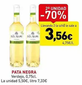 Hiperber 2a unidad -70% pata negra verdejo oferta