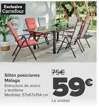 Carrefour Market Sillón posiciones málaga oferta