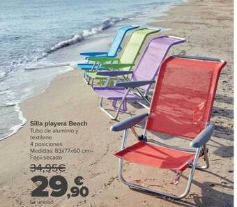 Carrefour Market Silla playera beach oferta