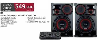 Costco Lg Equipo De Sonido 3500w Xboom Cl98 oferta