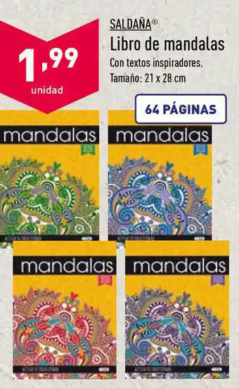 ALDI Saldaña Libro De Mandalas oferta