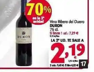 Alimerka Vino Ribera Del Duero Duron 75cl oferta