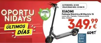 Worten Xiaomi Patinete Eléctrico Mi Electric 1s oferta