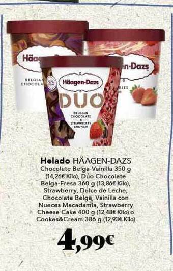 Gadis Helado Häagen-dazs oferta