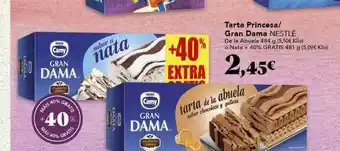 Gadis Tarta Princesa Gran Dama Nestlé oferta