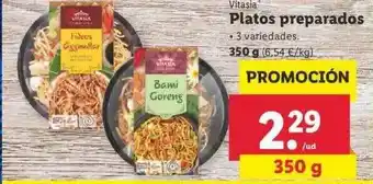 Lidl Vitasia Platos Preparados 350g oferta