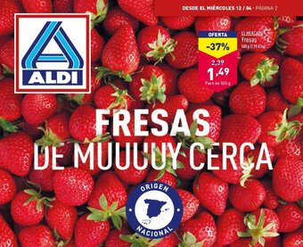 ALDI Fresas oferta