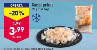 ALDI Gamba Pelada oferta