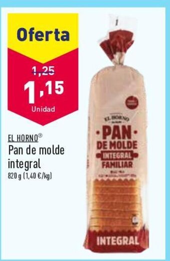 ALDI Pan de Molde Integral oferta