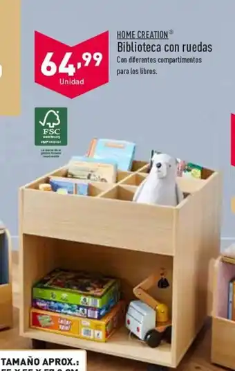 ALDI Biblioteca Con Ruedas oferta