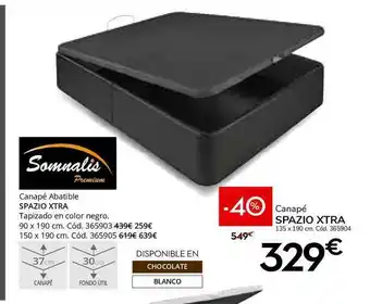 Conforama Canapé Abatible Spazio Xtra Sommaliz oferta