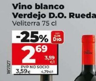 Maxi Dia Vino blanco veliterra oferta