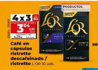 Dia Café en Cápsulas Ristretto Descafeinado / Ristretto oferta
