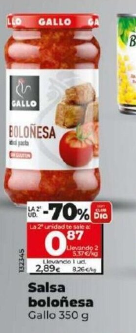 Dia Salsa Boloñesa oferta