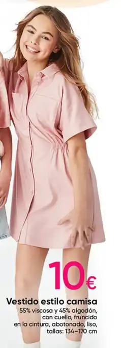 Pepco Vestido Estilo Camisa oferta