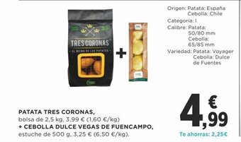 Supercor Patata Tres Coronas oferta