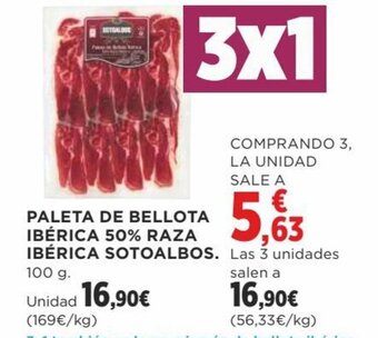 Supercor Paleta de Bellota Ibérica 50% Raza Ibérica Sotoalbos oferta