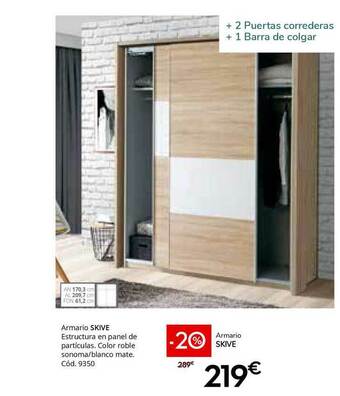 Conforama Armario Skive oferta