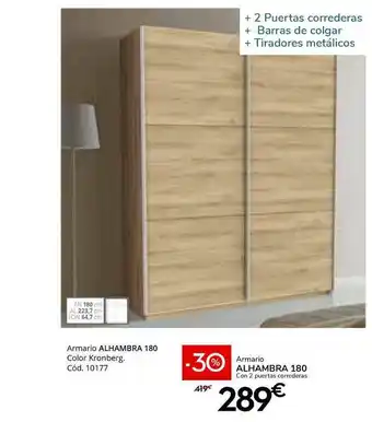 Conforama Armario Alhambra 180 oferta